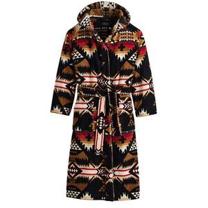 NWT Pendleton Unisex Patterned Long Sleeve Plush Terry Velour Robe Size S/M